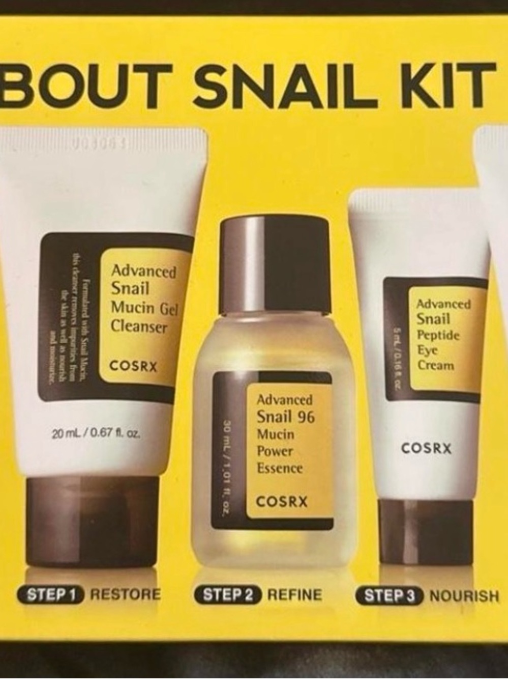 COSRX Advanced Snail 96 Mucin Power Essence Set - Yellow